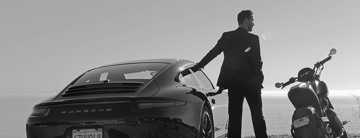 Keanu Reeves e la sua Porsche